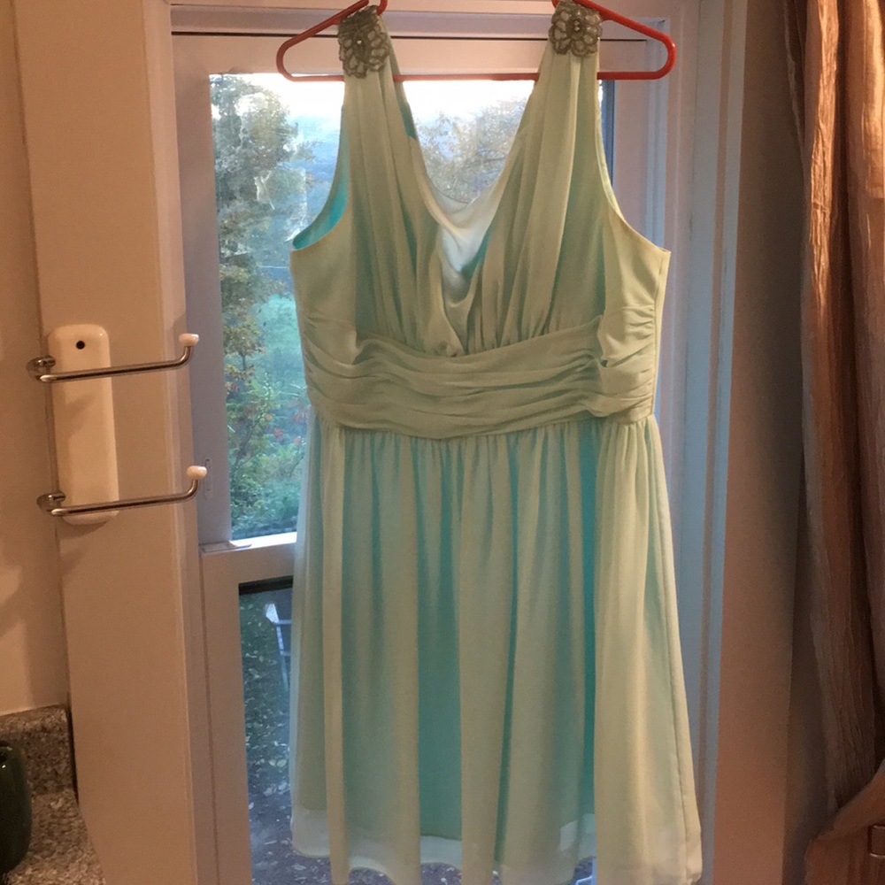 Embellished Shoulders Short Prom Dress